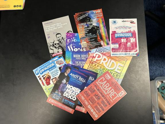 a big selection of pride leaflets